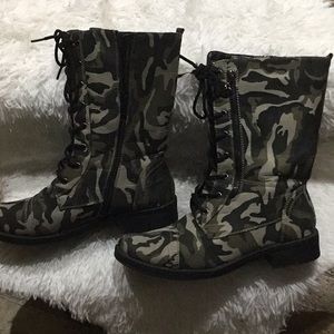 Women Combat Boots 81/2